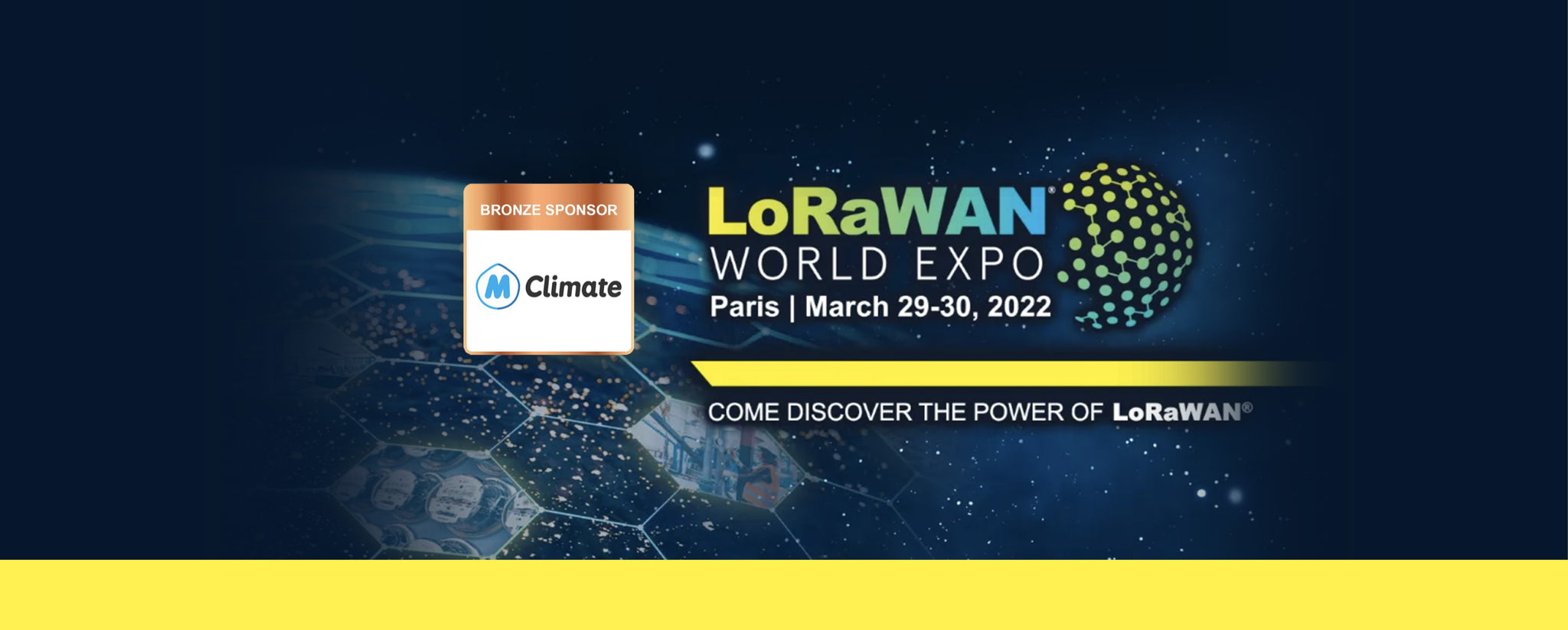 We are excited to be a bronze sponsor of the LoRaWAN World Expo 2022